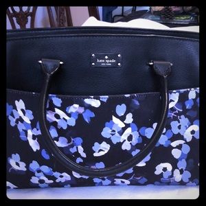 Kate Spade black w/blue flowers. Never used.